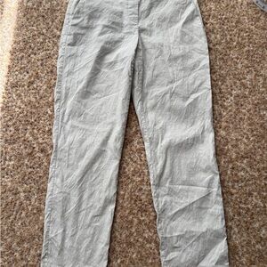 Theory Soft Gray Straight Leg Pants